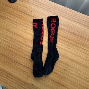 Rogue Fitness Athletic Socks Black Knee High Athletic Socks